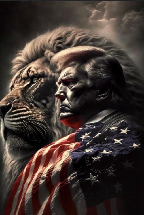 President Trump & Lion